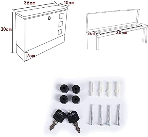 Boîte à dons et suggestions verticale en métal verrouillable pour collectes sécurisées - 3
