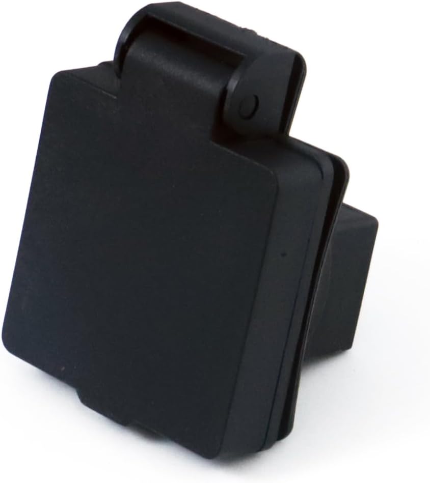 HOLZER / 6 штук / вбудована розетка / вбудована розетка / IP44 / чорний / кришка, що самозакривається (чорна)