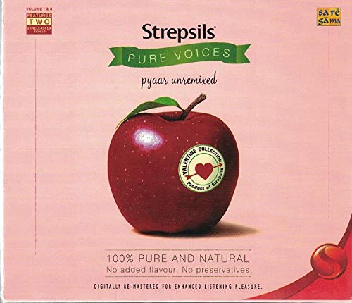 Strepsils Pure Voices...Pure Voices Pyaar Unremixed Vol.1 & Vol.2 (Brand New 2 Disc Audio Cd Set, Released By SaReGaMa/RPG)
