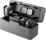 DJI Mic 3 (2 TX + 1 RX + Estuche de Carga), micrófono inalámbrico para iPhone/cámara/Android, Ultraligero, Control de Ganancia adaptativo para Volumen equilibrado, 28 Horas de Uso, vlog