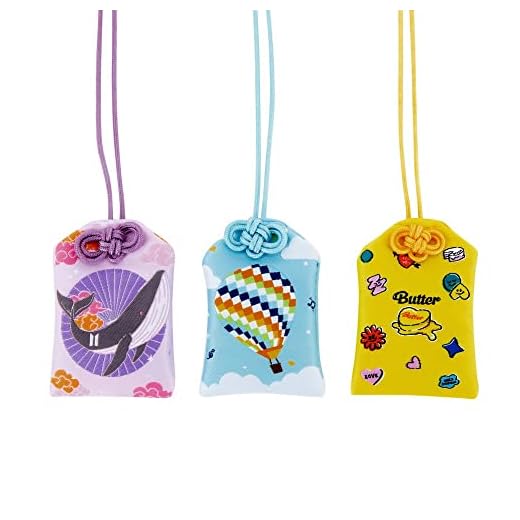 YIMIDA KPOP Bangtan Boys Charm Japanese Omamori Good Luck Love/Health/Study/Success/Sachet Lucky Amulet Charms Pendant Lanyard Keychain For BTS Army Fans gift