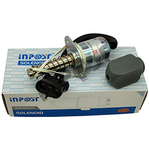 INPOST Solenoide de bloqueo de tracción 6681512 12 V para Bobcat Skid Traction 450 453 463 553 653 751 753 453 463 553 653 751 753 S150 S160 S630 S650 S650 S750. S770