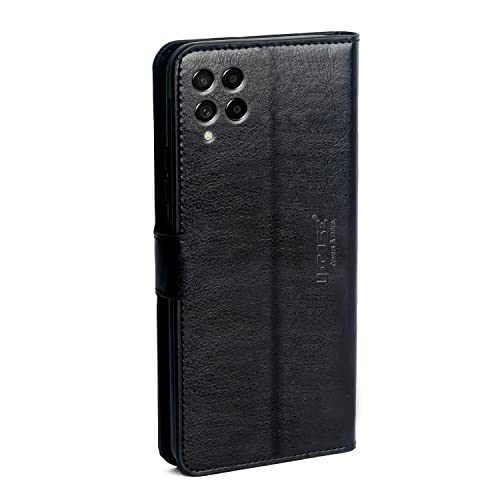 U-CASE-Covers-more-Premium-Flip-Case-Cover-Shockproof-PU-Leather-Flip-Case-Foldable-Stand-Pocket-Magnetic-Closure-for-Samsung-Galaxy-M53-5G-Black