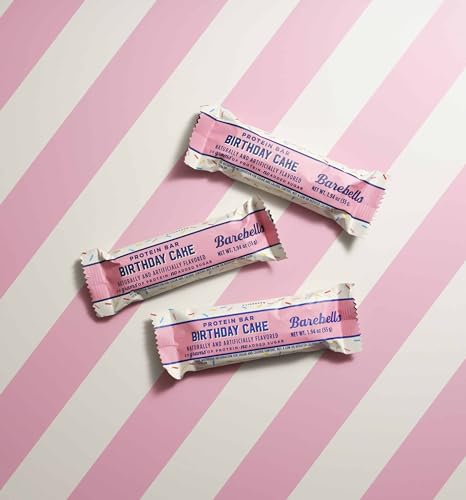Barebells Protein Bars Birthday Cake - 12 Count, 20g High Protein Treats - Chocolate Nutrition Bar with 1g Total Sugars - On-The-Go Breakfast or Post-Workout Snack