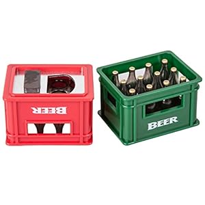Flesopener Bierkrat met Magneet Assorti