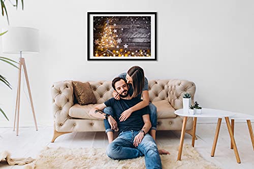 Tableau Arbre de Noël Illuminé Cadre MDF pour Sublimer un Mur Vide 70x50 - 3