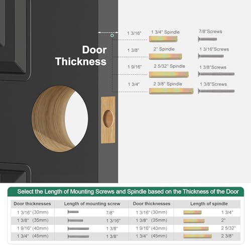 Uliykukr Recessed Flat Door Knob – 5/8" Low Projection Anti-Bump Space Saving, Non-Locking, Easy Install Flush Door Handle for RV, Closet, Bathroom, Pantry & Narrow Hallway, Brushed Nickel 1 Pack by Uliykukr - Used condition - Image 7