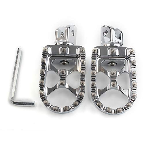 Repose-pieds moto custom chrome brillant pour une esthétique épurée - 3