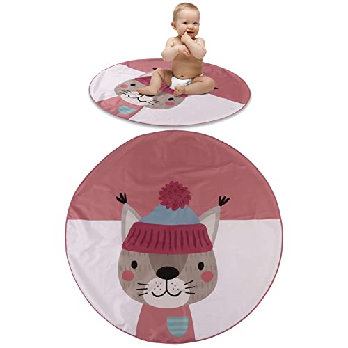 Tapete para Cadeira de Jantar de bebê, Tapete de 3 Camadas para bebê Lavável Antiderrapante para beb