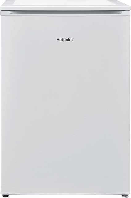 Hotpoint H55VM 1110 W UK 1 Freestanding Under Counter Fridge, 105 Litre, 54 cm wide, Ice Box, Reversible Door, Frost Free, White