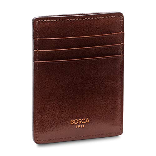Bosca Men's Wallet, Dolce Deluxe Front Pocket Wallet, Dark Brown #TOP15