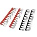 URBEST® 400V 10A 12 Postions Pre Insulated Fork Terminal Stripes 4 Pcs