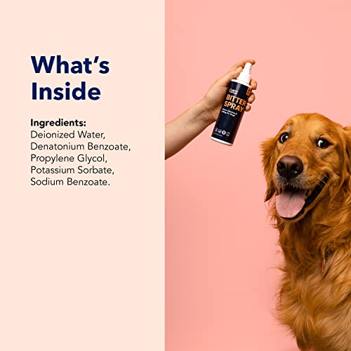 Vets Preferred Bitter Spray for Dogs - Anti Chew, Licking and Biting Spray – Deter Licking and Chewing Furniture Spray – 8 Oz