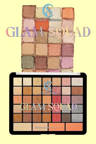 Image of My Colors Strokes Glam Squad Eyeshadow Palette | 44 Colors Highly Pigmented Blendable Shades | Matte & Shimmer Multicolor Eye Makeup 48g