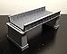 Outland Models Railroad Girder Bridge Grey (for Double Track) with Piers Z Scale