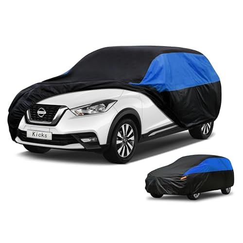 Nissan Car Cover Custom Fit Nissan Kicks Waterproof All Weather, Lightweight Full Exterior Cover for Automobiles Outdoor Sun UV Rain Dust Snow Wind Protection. 08 Nissan Kicks 08 Nissan