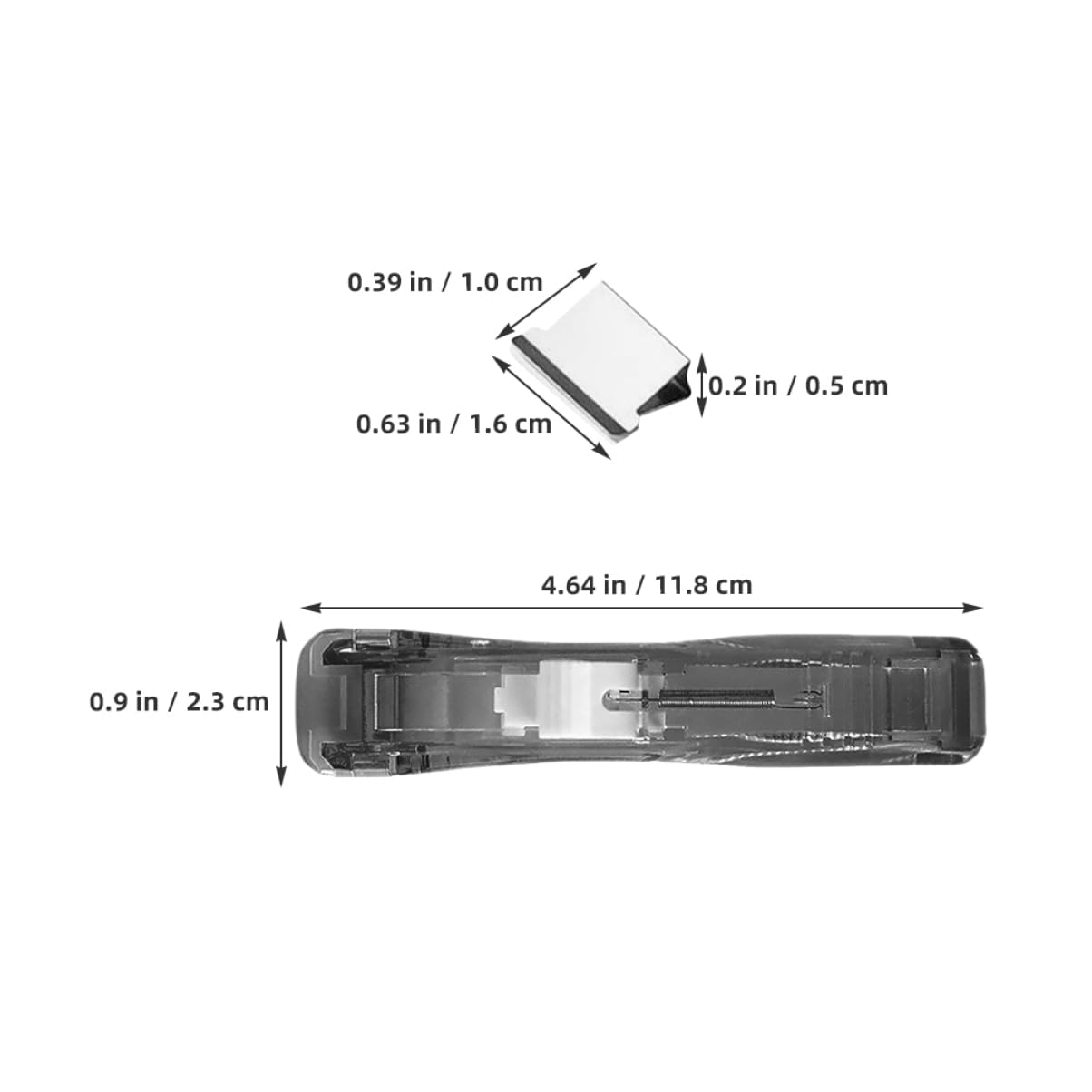 HOMSFOU 3pcs Reusable Portable Paper Clam Dispenser With Metal Refill Clips Paper Clipper With 150 Metal Refill Clips For Office School