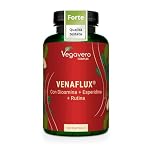 Vegavero Diosmina + Esperidina Alto Dosaggio | 120 caspule | 100% NATURALE con Rutina, Ippocastano e Rusco | Integratore Flavonoidi per Microcircolo, Circolazione Gambe e Vene Varicose | Vegan