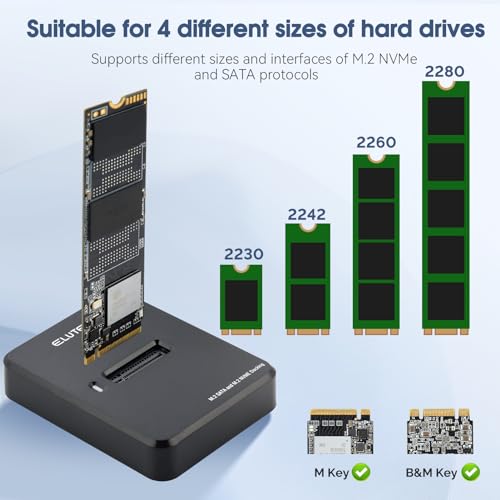 Carcasa ELUTENG para SSD M.2 NVMe y SATA USB C miniatura 7