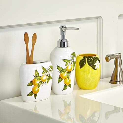 Vern Yip By Skl Home Citrus Grove Toothbrush Holder, White #TOP4