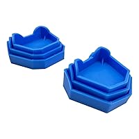 Vista 6 de Base de modelo dental Kit de base de modelo de laboratorio dental, base de molde de yeso, kit de base anterior, bandejas de impresión dental