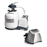 Intex 3000 GPH Sand Filter Pump with Built-In Timer and Krystal...