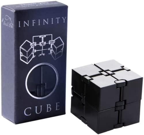 Infinity Cube Fidget Toy, Sensory Tool EDC Fidgeting Game for Kids and Adults, Cool Mini Gadget Best for Stress and Anxiety Relief and Kill Time, Unique Idea That is Light on The Fingers and Hands