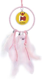 offbb Gracioso Payaso Amarillo emocion reir Decoración de Dormitorio Dream Catcher Small Bell