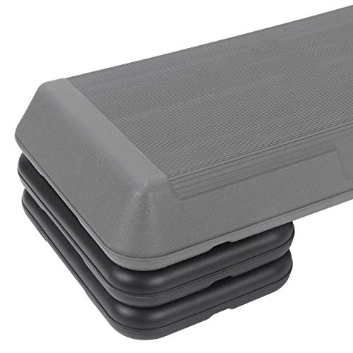 ZENY 28.5'' Aerobic Stepper Platform Aerobics Trainer Adjustable Exercise Fitness Workout Stepper Adjust 4