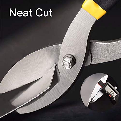 VLOCEMON Metal Cutters Straight Cut, Tin Snips for Left and Right Hand (10in)… - Image 3