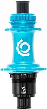 Solix M Classic Rear MS, Disc Hub, Rear, 28H, 12mm TA, 148mm, Micro Spline, Turquoise | bike-hubs