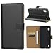 Produktbild BESTCASESKIN Handyhülle Kompatibel Samsung Galaxy A10 Hülle Schutzhülle Premium Echt Leder Flip Lederhülle Case für Samsung Galaxy A10 Tasche +Panzerglas Schutzfolie, Schwarz