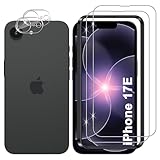 Compatibilité: Celui-ci Verre Trempé Protecteurs d'écran et Verre Trempé Caméra Arrière Protection écran Convient au avec iPhone 16e/ iPhone 17e, ne convient pas à un autre modèle de téléphone