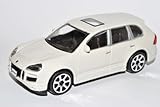 porsche cayenne turbo s 2002 Fahrzeug ist ca 11 cm lang Bburago Porsche Cayenne Turbo Weiss 1. Generation 2002-2010 1/43 Modell Auto mit individiuellem Wunschkennzeichen