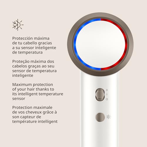 Miniatura 3 de Ufesa Pro Ionic Air Secador De Pelo, 110.000 Rpm, Secador Pelo Profesional, Control De Temperatura Inteligente, Fuerte Flujo Aire 22 M S, Ultrasilencioso, Tecnología Iones Negativos, Secador Ionico