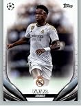 2023-24 Topps UEFA Club Competitions #92 Vini Jr. Real Madrid C.F. Official UCL Soccer Card in Raw (NM or Better) Condition