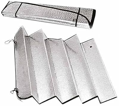 Oto Ön Cam Güneşliği Oto Metalize Alüminyum Katlanabilir Güneş Koruyucu Perde Güneşlik Suv 140x60cm
