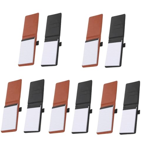 Carnet de notes ligné en faux cuir Housoutil pour enfants | Lot de 5 ensembles