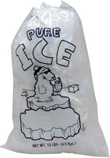 International Plastics PB-ICE-10DS 10 lbs Polar Bear Icebags with Drawstring - Case of 500