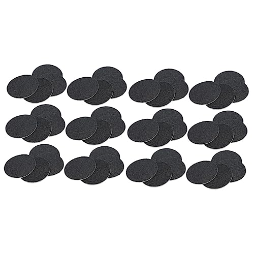 FRCOLOR 240stücke Pediküre Trimmer Sandpapiere Für Hornhautentfernung Schwarz Vulkanstein Schleifpapier Für Elektrische Fußpflegegeräte Kompatibel Mit Vielen Marken