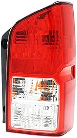 Evan-Fischer Tail Light Assembly Compatible with 2005-2012 Nissan Pathfinder Passenger Side