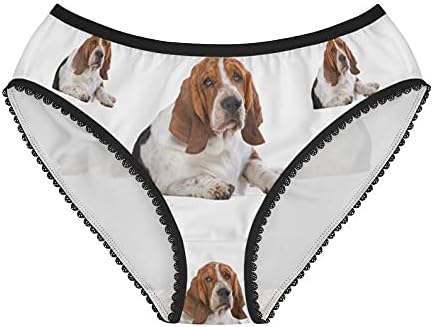 DogsMakeMeHappy Basset Hound Panties, Basset Hound Underwear, Briefs, Cotton Briefs, Funny Underwear, Panties For Women