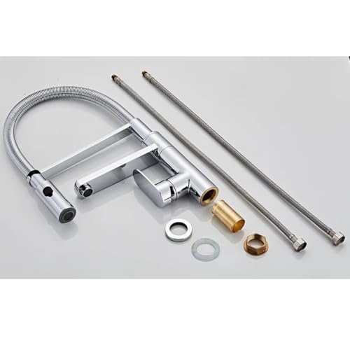 Robinet de lavabo rétractable TH-006 avec douchette rotative 360