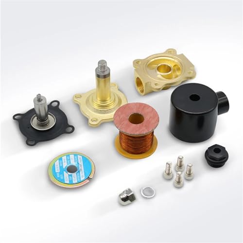Electroválvula normalmente cerrada DN25 1" de latón para agua aceite aire 220V 6