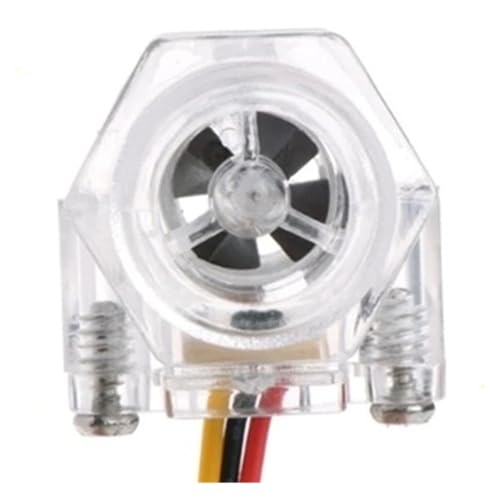 Sensor de flujo de agua G1/2 interruptor medidor de fluido DC 5-15V continuo 3