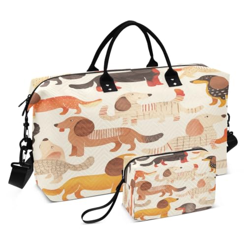 Sac rangement maquillage chiot mignon et sac de sport pour filles