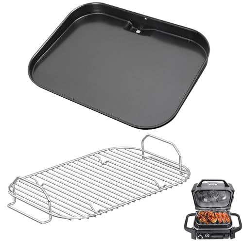 SafBbcue Grill Griddle Plate & Smoke Rack