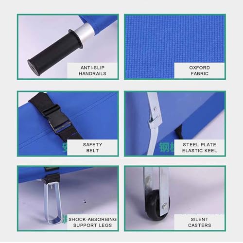 Brancard pliable portable design en cuir de vachette haut de gamme - 6