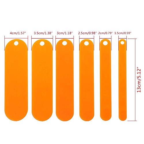Pzrt 6Pcs Fishing Netting Shuttles Kit 6 Size Tackle Plastic Net Making Repair Tools Fishing Accessories Fishing Supplies #TOP27