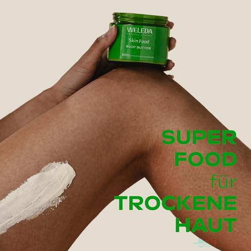 WELEDA Bio Skin Food Body Butter - vegane Naturkosmetik Körperbutter mit Sheabutter & Kakaobutter. Unisex Körperpflege Creme für Frauen & Männer zur Hautpflege von trockener & rauer Haut (1x 150ml)